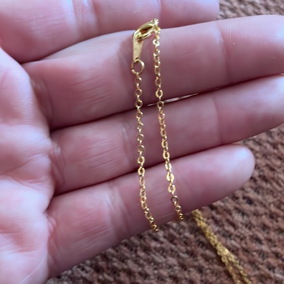 Purple crystal pendant necklace - Picture 3 of 4